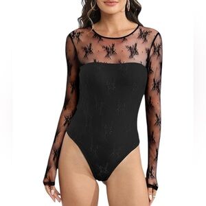 Abercrombie & Fitch Floral Lace Bodysuit